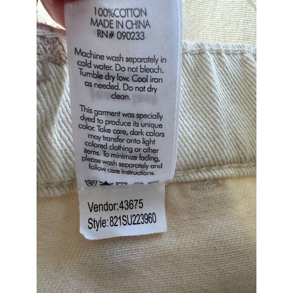 PacSun Mushroom Embroidered Elastic Waist Shorts in Bone Size Medium NWT - Picture 5 of 9